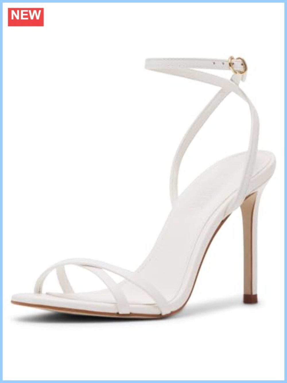 Steve Madden Jypsey Leather Pointed Toe Stiletto Heel Sandals